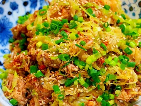 サバ缶って最高の食材!サバ缶とキャベツの和え物